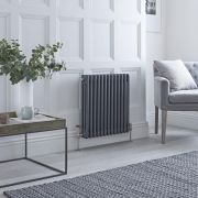 Traditioneller Gliederheizkörper (3-Säulen) Horizontal | Größe wählbar - Anthrazit – Regent
