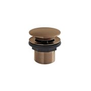 Ablauf mit Push-Up-Stöpsel ohne Überlauf 60mm - gebürstetes Kupfer