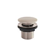 Ablauf mit Push-Up-Stöpsel ohne Überlauf 60mm - gebürstetes Nickel