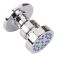 4x Seitenbrause Rund zur Aufputzmontage Chrom - Como