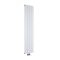 Design Heizkörper Vertikal Einlagig Mittelanschluss - Aluminium Matt-Weiß 1600mm x 375mm - Aurora