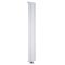 Design Heizkörper Vertikal Einlagig Mittelanschluss - Aluminium Matt-Weiß 1800mm x 280mm 805W - Aurora