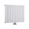 Design Heizkörper Horizontal Einlagig Mittelanschluss - Aluminium Matt-Weiß 600mm x 755mm 922W - Aurora