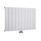 Design Heizkörper Horizontal Einlagig Mittelanschluss - Aluminium Matt-Weiß 600mm x 945mm 1153W - Aurora