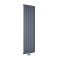 Design Heizkörper Vertikal Einlagig Mittelanschluss - Aluminium Anthrazit 1600mm x 470mm 1227W - Aurora