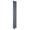 Design Heizkörper Vertikal Einlagig Mittelanschluss - Aluminium Anthrazit 1800mm x 280mm 805W - Aurora