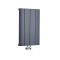 Design Heizkörper Horizontal Einlagig Mittelanschluss - Aluminium Anthrazit 600mm x 375mm 512W - Aurora