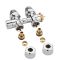 Hahnblock-Ventil, Durchgang, Mittelanschluss, thermostatisch, Eurokonus Adapter für 12mm Alu-Verbundrrohr, Chrom