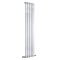 Design Heizkörper Vertikal Chrom 1800mm x 375mm 556W (einlagig) - Delta