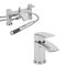 1-Loch-Einhebelmischer und 2-Loch-Wannenrandarmatur - inkl. Handbrausenset - Chrom - Razor