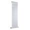 Design Heizkörper Vertikal Chrom 1600mm x 450mm 590W (einlagig) - Delta