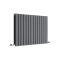 Design Heizkörper Horizontal (Doppellagig) 635mm x 980mm | Anthrazit - Delta