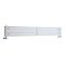 Design Heizkörper Horizontal Weiß 236mm x 1780mm 920W (doppellagig) - Revive Slim