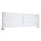 Design Heizkörper (doppellagig) horizontal – 472mm x 1780mm - Weiß – Sloane