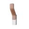 Haken Aluminium mit Teak Holz