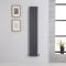 Design Heizkörper Vertikal (Doppellagig) 1400mm x 236mm | Anthrazit - Revive
