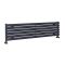 Design Heizköper (einlagig), horizontal - 354mm x 1400mm, 686W – Anthrazit - Revive