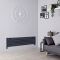 Design Heizköper (einlagig), horizontal - 354mm x 1400mm, 686W – Anthrazit - Revive