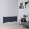 Design Heizköper (einlagig), horizontal - 472mm x 1400mm, 915W – Anthrazit - Revive