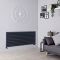 Design Heizköper (doppellagig), horizontal - 590mm x 1400mm, 1740W – Anthrazit - Revive