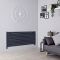 Design Heizköper (einlagig), horizontal - 590mm x 1400mm, 1143W – Anthrazit - Revive