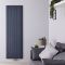 Design Heizkörper Vertikal Einlagig Mittelanschluss - Aluminium Anthrazit 1800mm x 565mm 1610W - Aurora