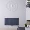 Design Heizkörper Horizontal Einlagig Mittelanschluss - Aluminium Anthrazit 600mm x 1135mm 1384W - Aurora