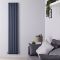 Aluminium Design Heizkörper Vertikal Anthrazit 1800mm x 350mm 1388W (doppellagig) - Revive Air