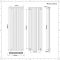 Hudson Reed Revive – Aluminium Design Heizkörper Vertikal (Doppellagig) | 1800mm x 230mm - Anthrazit