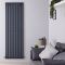 Hudson Reed Revive – Aluminium Design Heizkörper Vertikal (Doppellagig) | 1800mm x 230mm - Anthrazit
