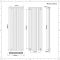 Aluminium Design Heizkörper Vertikal (Doppellagig) 1800mm x 590mm | Anthrazit - Revive Air