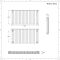 Aluminium Design Heizkörper Horizontal Anthrazit 600mm x 1190mm 2298W (doppellagig) - Revive Air