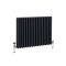 Gliederheizkörper (2-säulig) Aluminium, Horizontal – 600mm x 810mm – Anthrazit - 1469 W – Esme