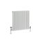 Gliederheizkörper (2-säulig) Aluminium, Horizontal – 600mm x 585mm – Weiß - 1061 W – Esme