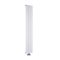 Design Heizkörper Vertikal Einlagig Mittelanschluss - Aluminium Matt-Weiß 1600mm x 280mm 736W - Aurora