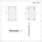 Aluminium Design Heizkörper Horizontal Weiß 600mm x 410mm 804W (doppellagig) - Revive Air