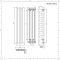 Designer Heizkörper Weiß Vertikal 1600mm x 390mm 1035W - Laeto