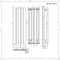 Designer Heizkörper Weiß Vertikal 1600mm x 550mm 1449W - Laeto
