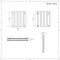 Aluminium Design Heizkörper Horizontal Weiß 600mm x 590mm 1149W (doppellagig) - Revive Air