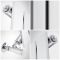 Design Heizkörper Vertikal Chrom 1800mm x 375mm 556W (einlagig) - Delta