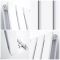 Design Heizkörper Horizontal (Doppellagig) 635mm x 980mm | Weiß - Delta