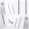 Design Heizkörper Horizontal (Einlagig) 635mm x 630mm | Weiß - Delta