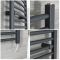 Elektrischer Badheizkörper Anthrazit Gebogen 1600mm x 500mm inkl. 800W Heizelement – Artle