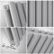 Design Heizkörper Horizontal Hellgrau 635mm x 1652mm 2609W (doppellagig) - Revive