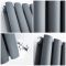 Design Heizkörper Horizontal (Doppellaging) 635mm x 590mm | Anthrazit - Revive