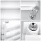 Design Heizkörper Horizontal Weiß 354mm x 1780mm 1324W (doppellagig) - Revive
