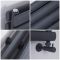 Design Heizköper (doppellagig), horizontal - 236mm x 1400mm, 696W – Anthrazit - Revive
