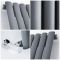 Design Heizkörper Vertikal Anthrazit 1400mm x 590mm 1143W (einlagig) - Revive