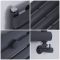 Design Heizköper (einlagig), horizontal - 354mm x 1400mm, 686W – Anthrazit - Revive