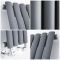 Design Heizkörper Vertikal (Einlagig) 1780mm x 236mm | Anthrazit - Revive